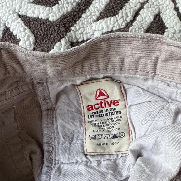 Active USA Kids' Casual Corduroy Pants in Beige - Picture 7 of 12